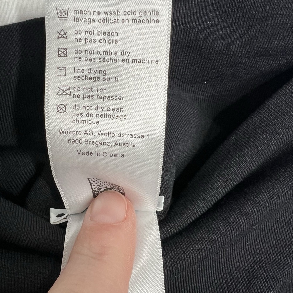 Wolford Performance Compression Leggings Black Stretch Size S EUC Workout Active - Picture 4 of 7